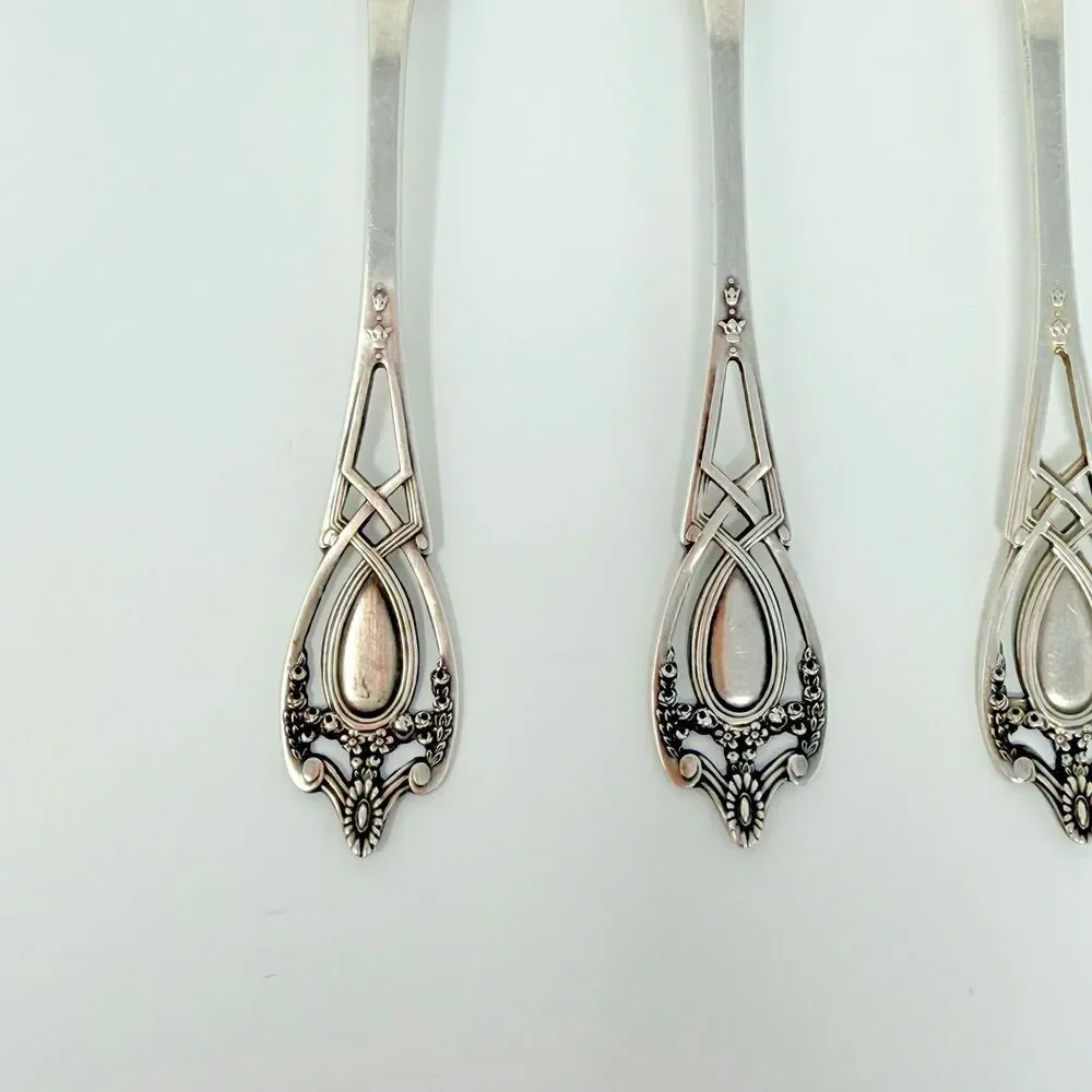 Rogers Lunt & Bowlen Monticello Sterling Silver Teaspoons Set of 4 77g